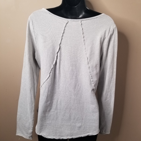 Sundance striped mother of pearl button sweater - Picture 4 of 8